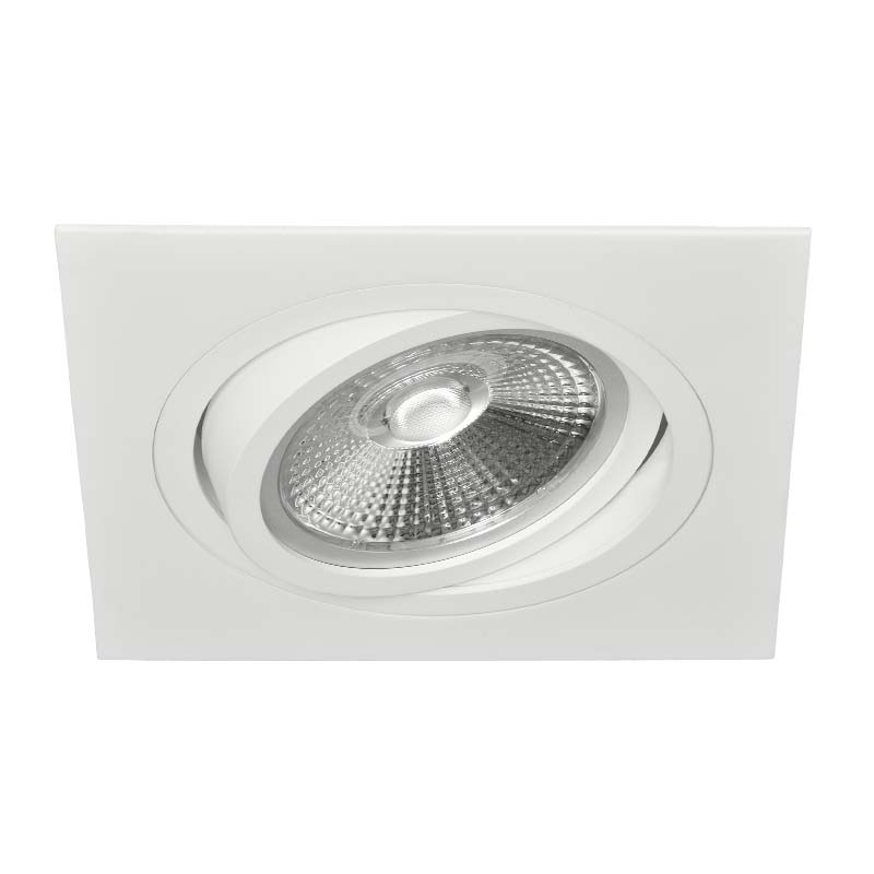 SERIE ALUM AR111 BLANCO MATE de 1 LUZ